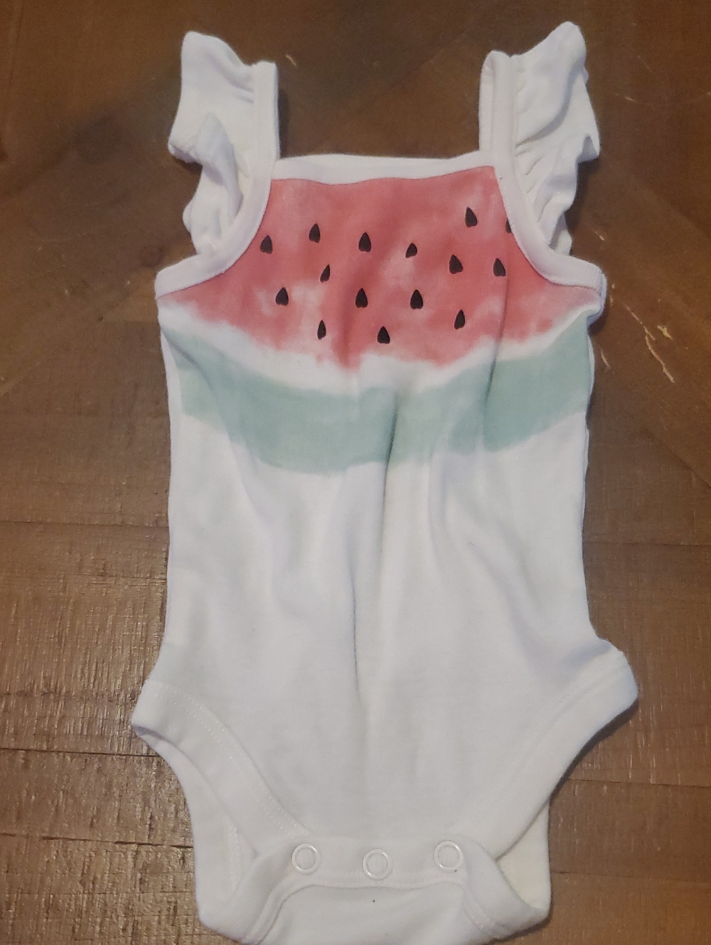 jumping beans White Watermelon Print One-Piece Bodysuit